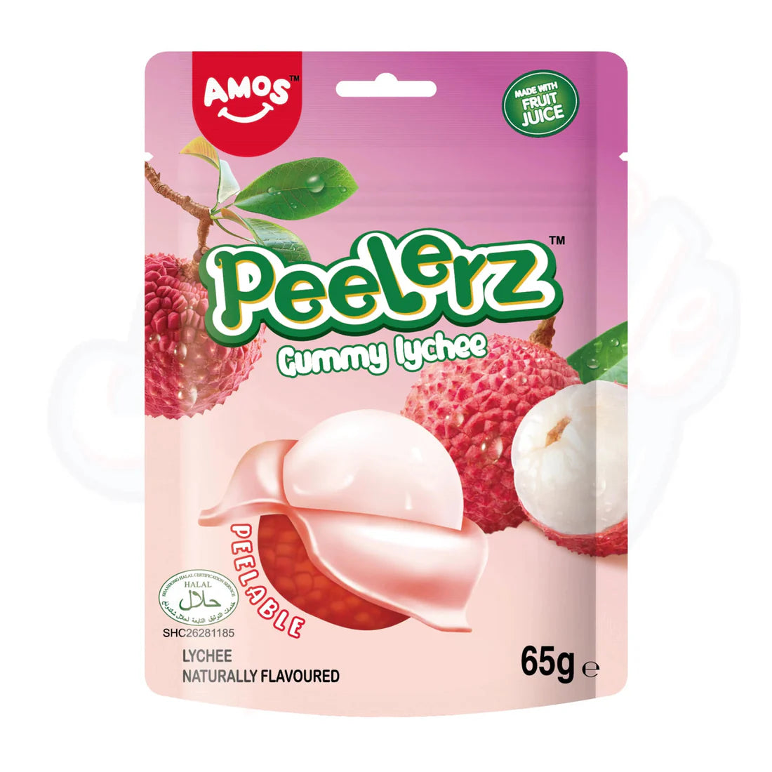 Amos Peelerz Gummy Bag 65g - Pack of 12 (Halal)