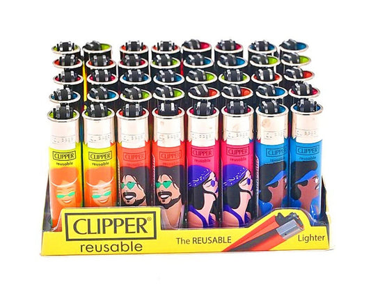 Clipper Design Lighters – Pack of 40
