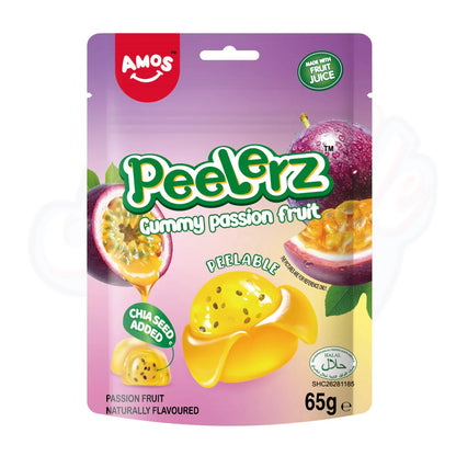 Amos Peelerz Gummy Bag 65g - Pack of 12 (Halal)