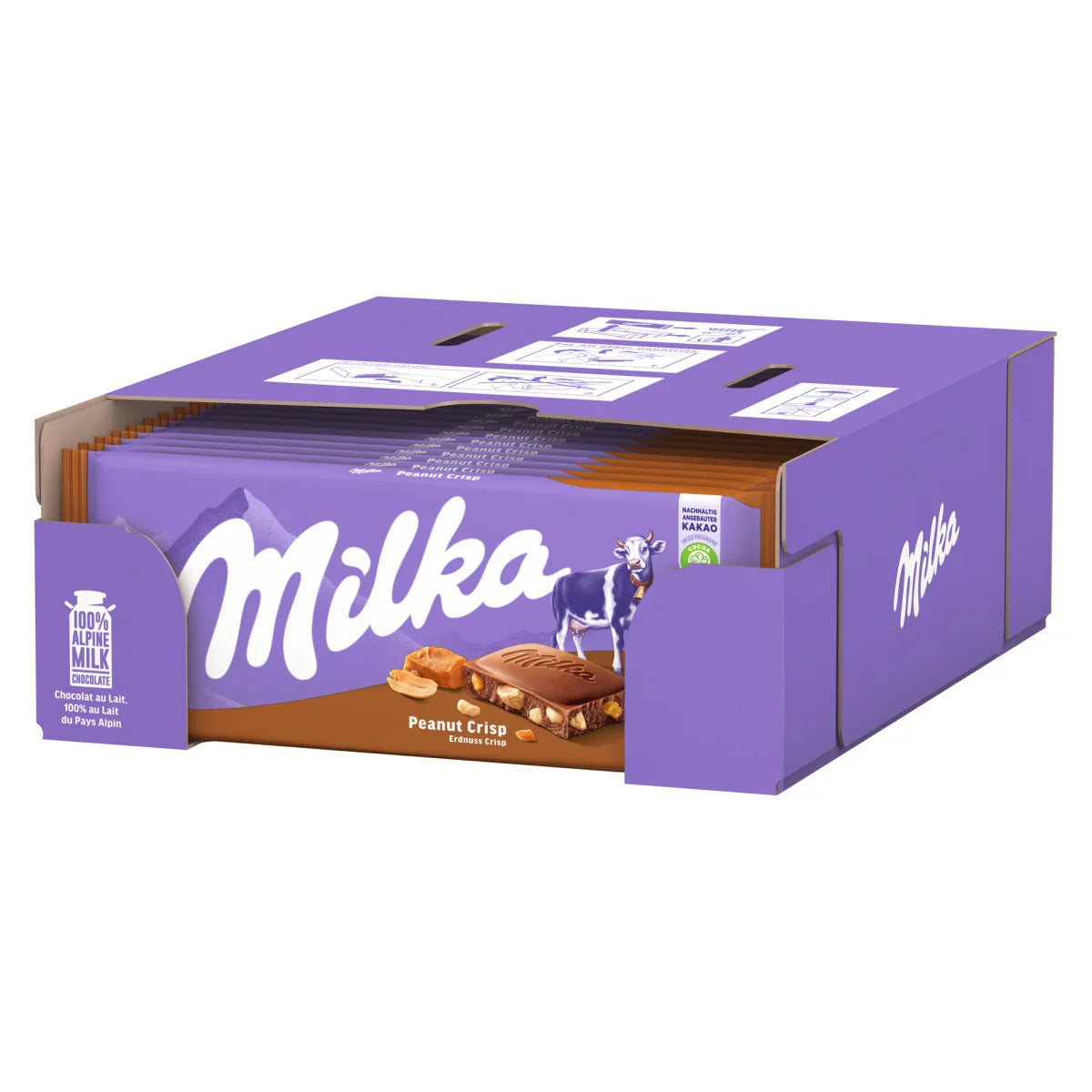 MILKA PEANUTS CARAMEL 24x90g