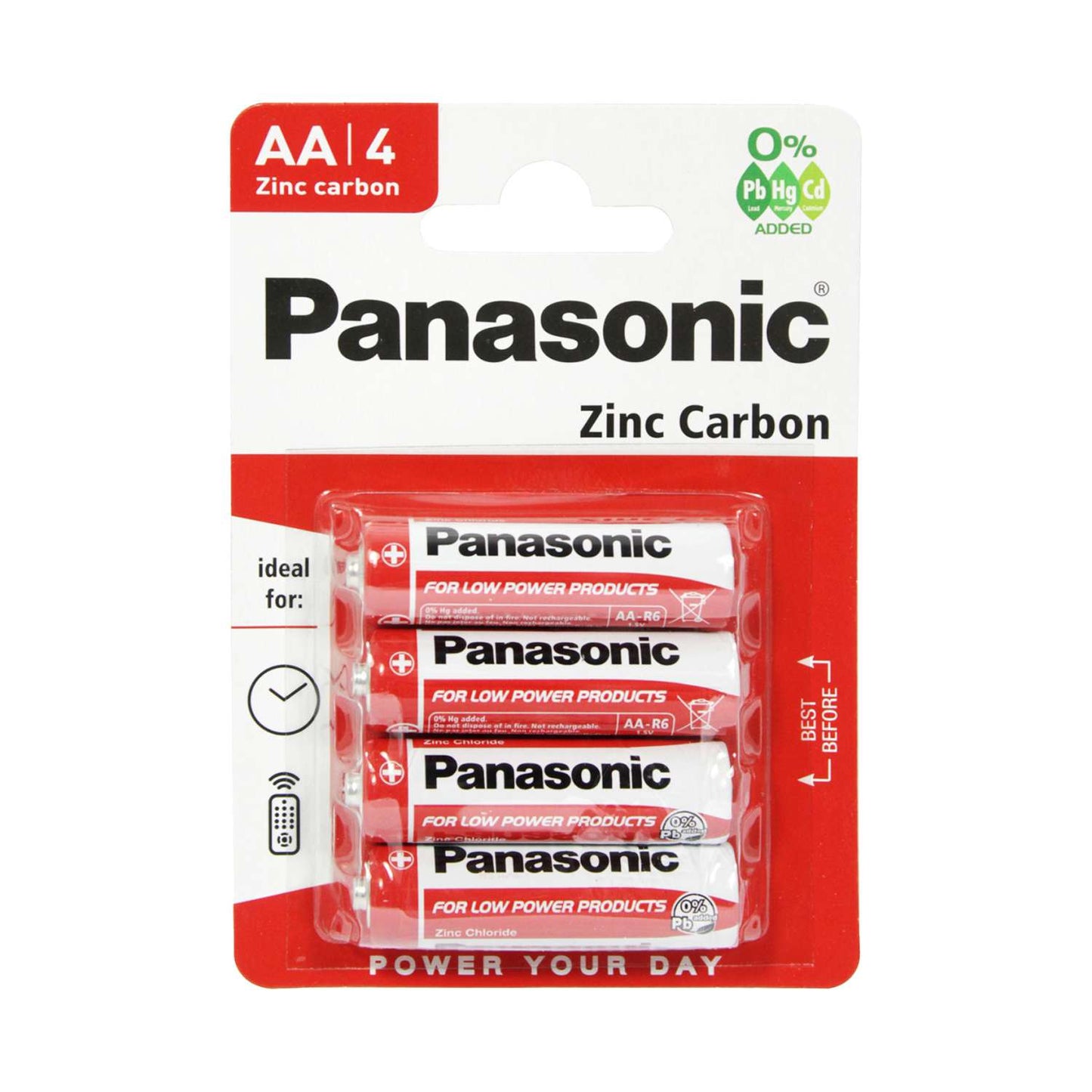 Panasonic AA Zinc 4 Cells x 12 Blisters