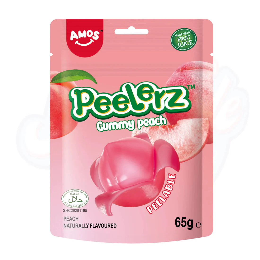 Amos Peelerz Gummy Bag 65g - Pack of 12 (Halal)