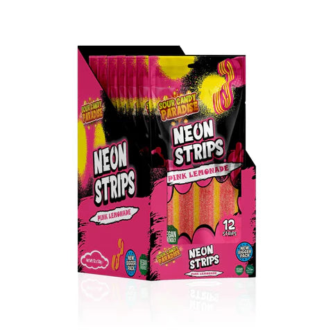 Sour Candy Paradise Neon Strips 130g - Pack of 12