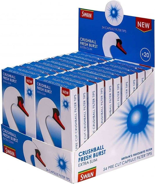 Swan Fresh Burst Crushball Extra Slim 54's Tips