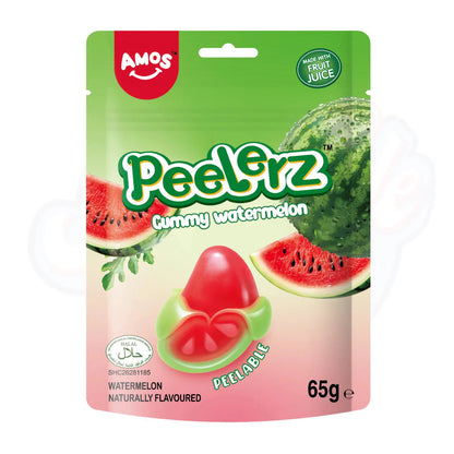 Amos Peelerz Gummy Bag 65g - Pack of 12 (Halal)