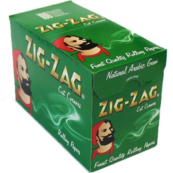 Zig Zag Green Standard Size Paper (Pack of 100)