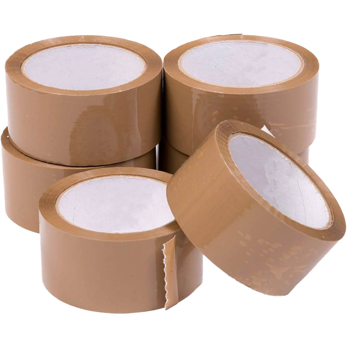 TAPE-IT 2" BROWN PARCEL TAPE 48mm x 40mm (6)