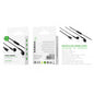 Woox MX0129 Fully Compatible TypeC Earphones with Mic, 1.2m, Black