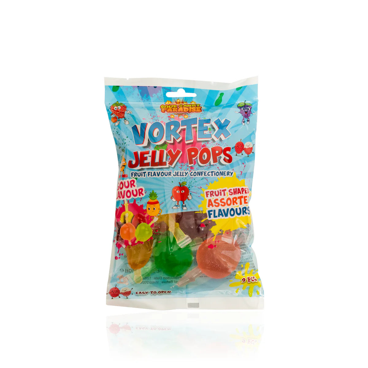 Sour Candy Paradise Vortex Jelly Pops 315g - Pack of 12