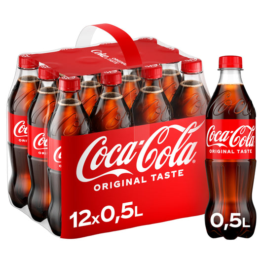 Coca Cola 12x500ml Bottles (Pack of 12)