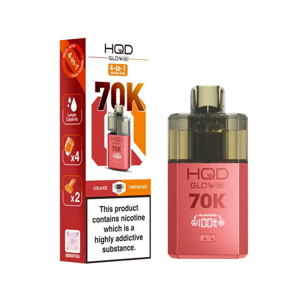 HQD GLOW AIR 70K PREFILLED POD KIT