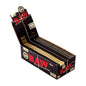 Raw Single Wide Black Standard Size Paper