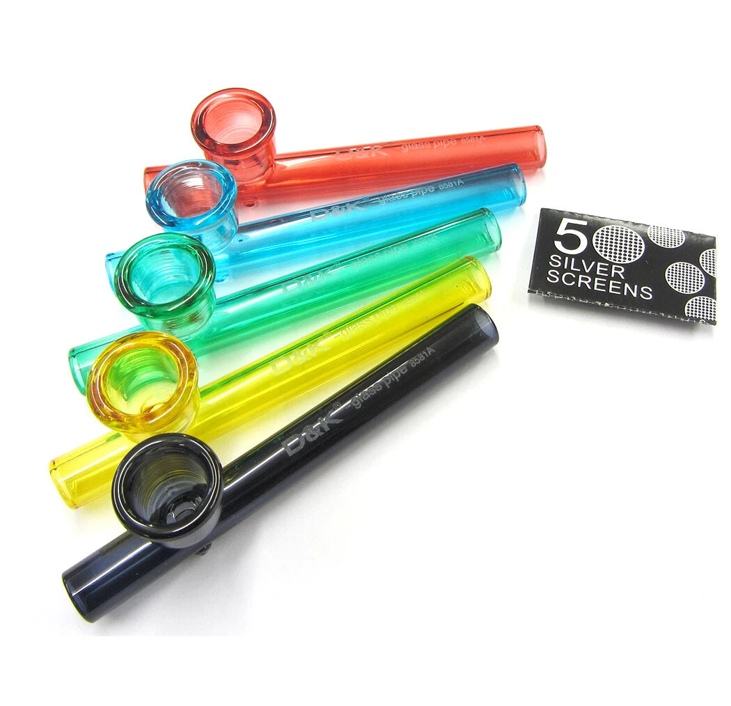 D&K Smoking Glass Pipe
Coloured 8581A SM-2360