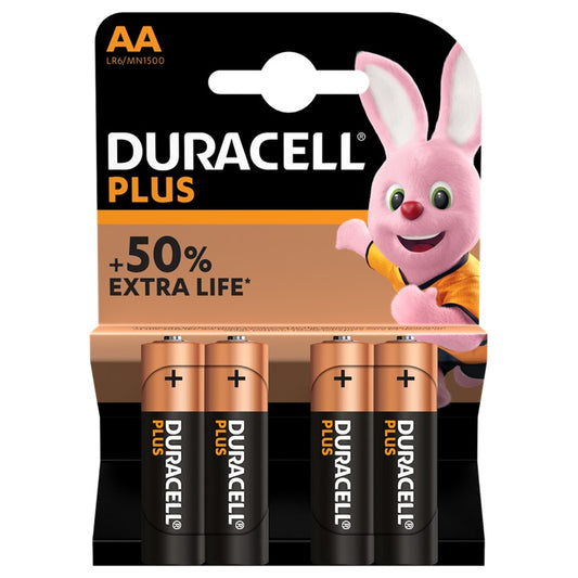 Duracell Plus AA 4 Cells x 20 Blisters