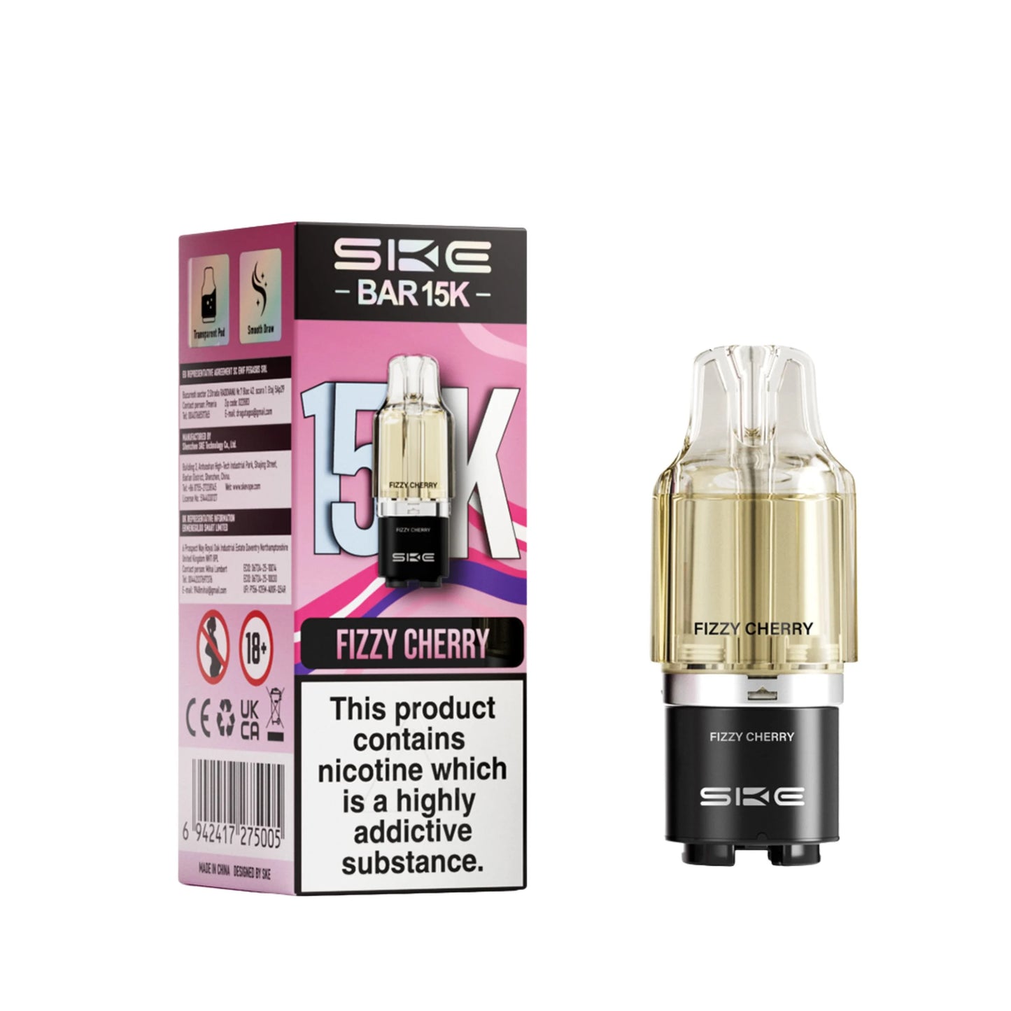 SKE Bar 15K Prefilled Pods