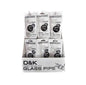 D&K Glass Pipe Clear (Pack of 24)