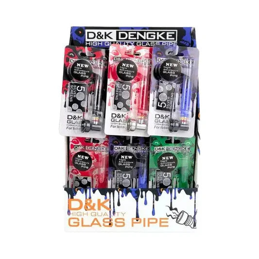 D&K Glass Pipe Assorted (Pack of 24)