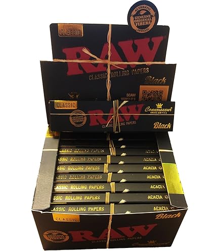 Raw Black Connoisseur Classic (Pack of 24)