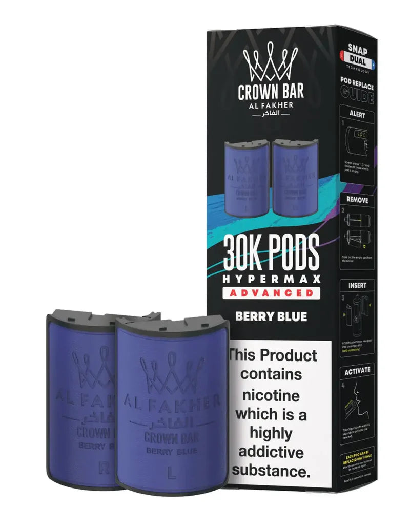 Al Fakher Crown Bar 30k Hypermax Prefill Replacement Pods (Pack of 5)