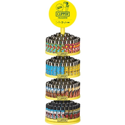 Clipper Lighters Display Stand | 160 Lighters + 40 Free
