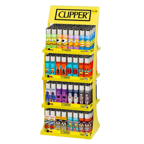 Clipper Lighters Display Stand | 96 Lighters + 8 Free