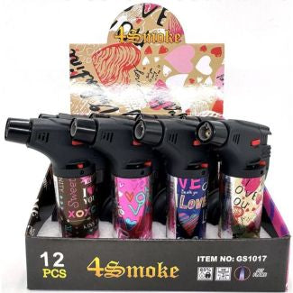 4Smoke Jet Flame Lighters 12pcs