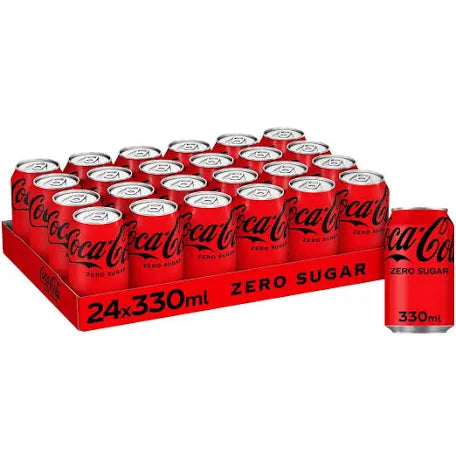Coke Cola Zero Sugar Can 330ml GB (Pack Of 24)