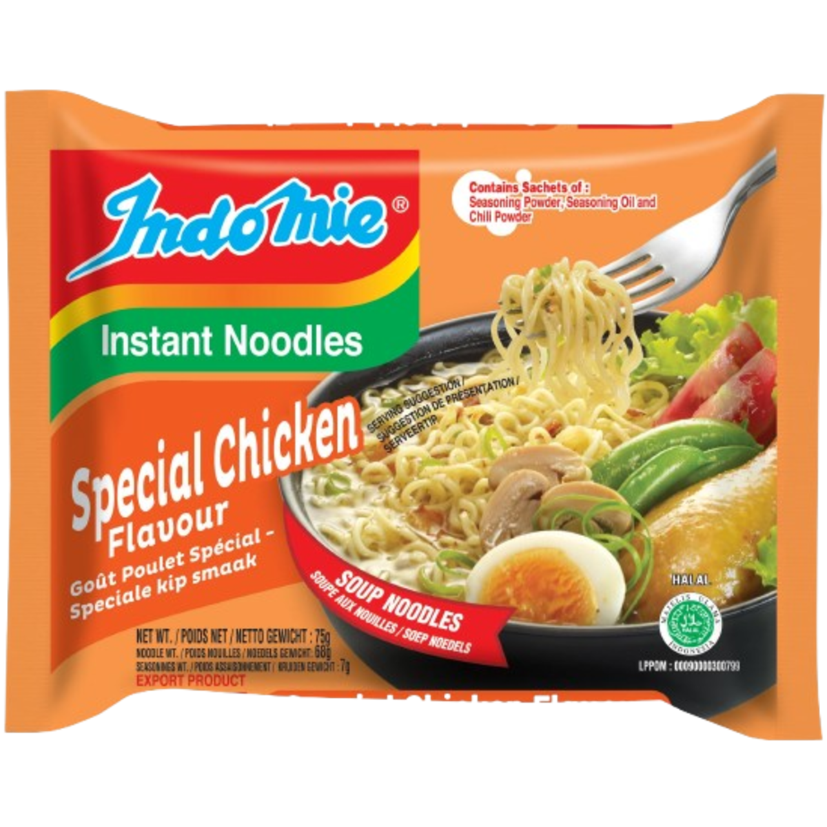 INDOMIE SPECIAL CHICKEN NOODLES 8x(5x75g)