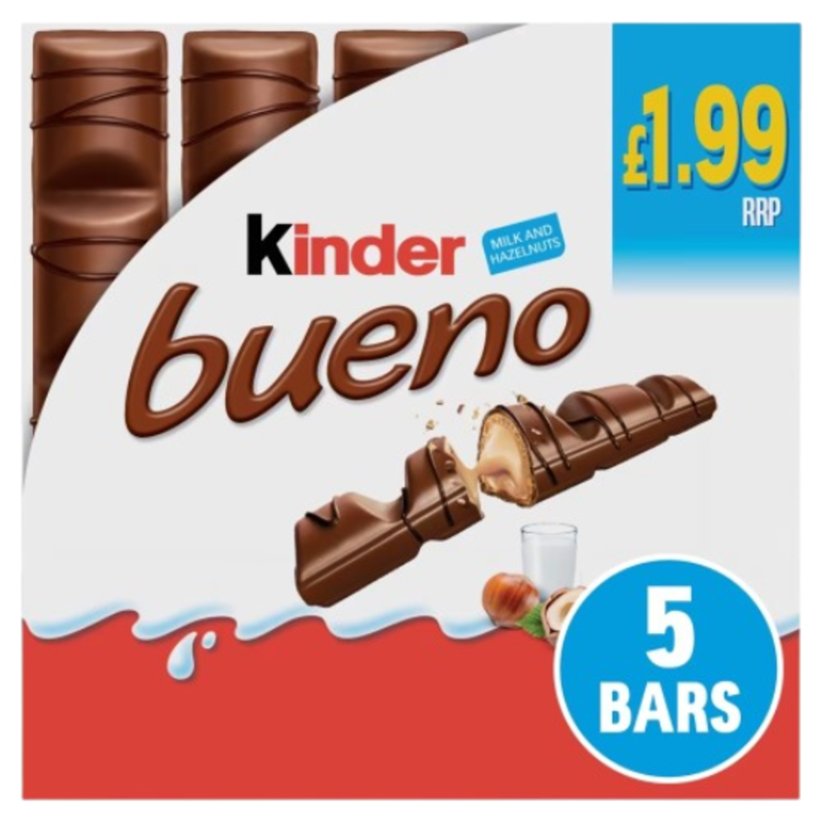 KINDER BUENO MILK CHOC 9x(5x21.5g) PM 1.99