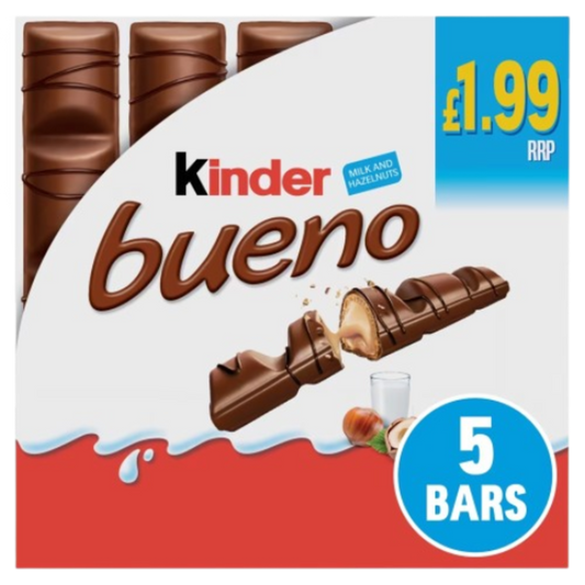 KINDER BUENO MILK CHOC 9x(5x21.5g) PM 1.99