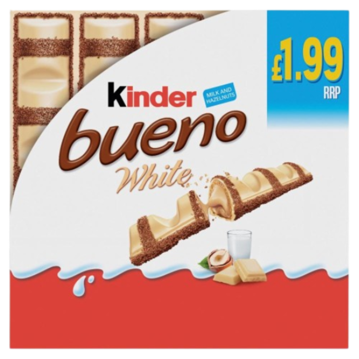 KINDER BUENO WHITE CHOC 9x(5x19.5g) PM 1.99