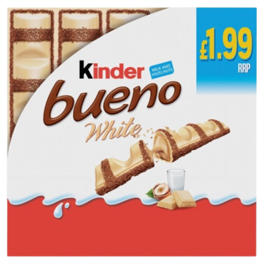 KINDER BUENO WHITE CHOC 9x(5x19.5g) PM 1.99