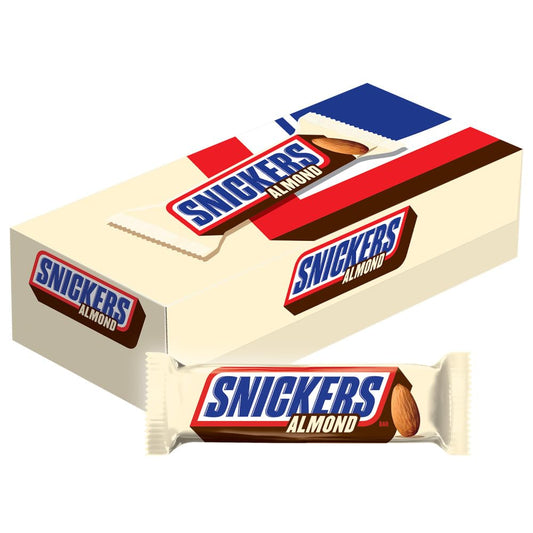 Snickers Almond Candy Bar USA 24x1.76oz