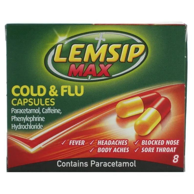 Lemsip Max Cold & Flu 16 Capsules Case of 6