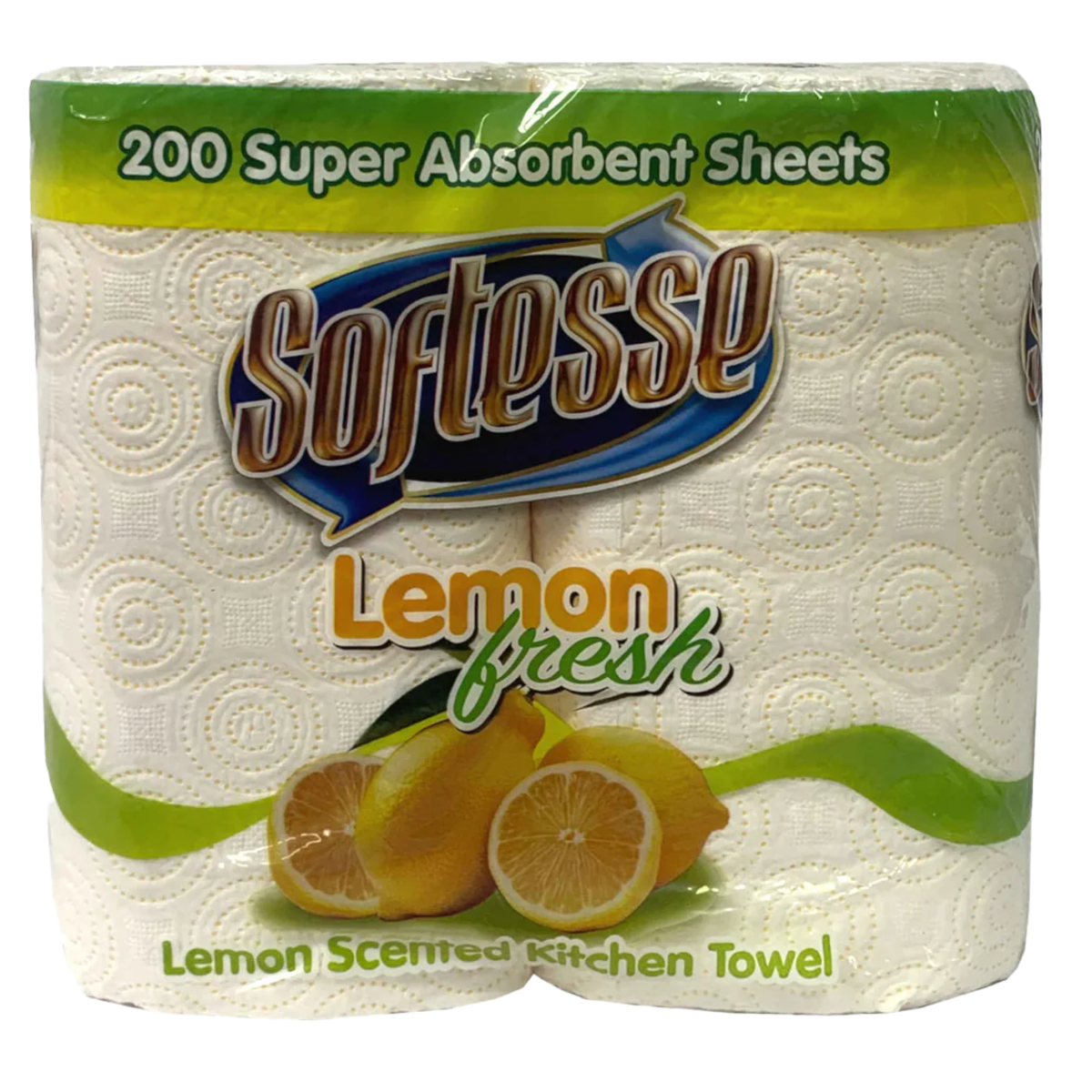 SOFTESSE KITCHEN TOWEL (LEMON) 8x2PK