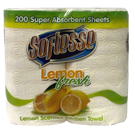 SOFTESSE KITCHEN TOWEL (LEMON) 8x2PK