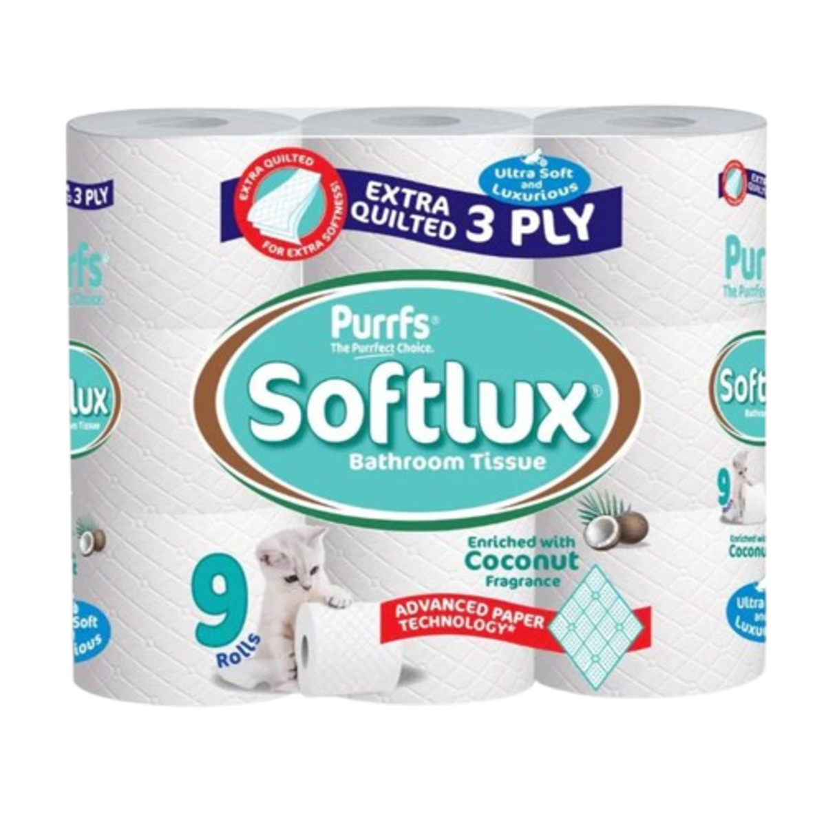 SOFTLUX 3PLY 5x9pk TOILET ROLL