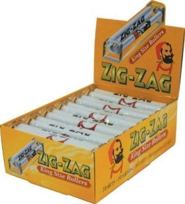 Zig Zag Cigarette Rolling Machine Plastic King Size Pack of 12