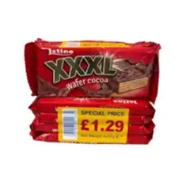 LATINO XXXL COCOA WAFER PM £1.29