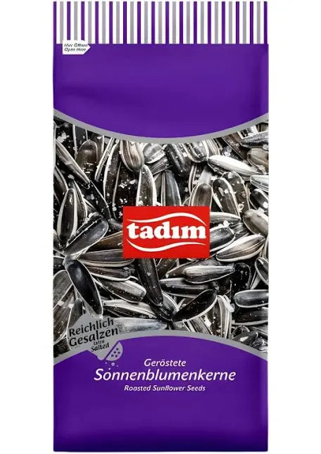 TADIM ROASTED BLACK SUNFLOWER SEEDS PURPLE 12X150GR