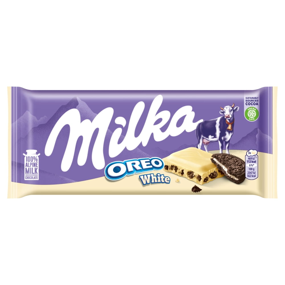 MILKA CHOCOLATE OREO WHITE 22x100g