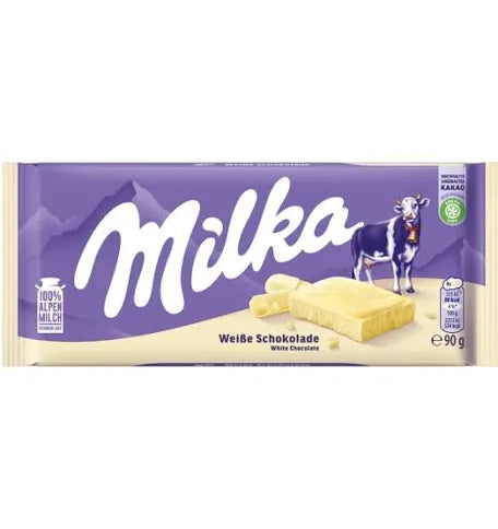MILKA CHOCOLATE WHITE 24x90g