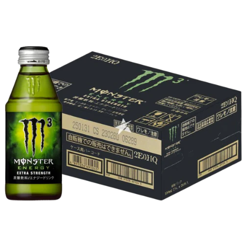Monster Energy M3 Glass Bottle 24x150ml