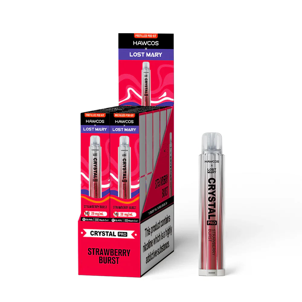 Hawcos x Lost Mary Crystal Pro 600 Prefilled Pod Kit (Pack of 10)
