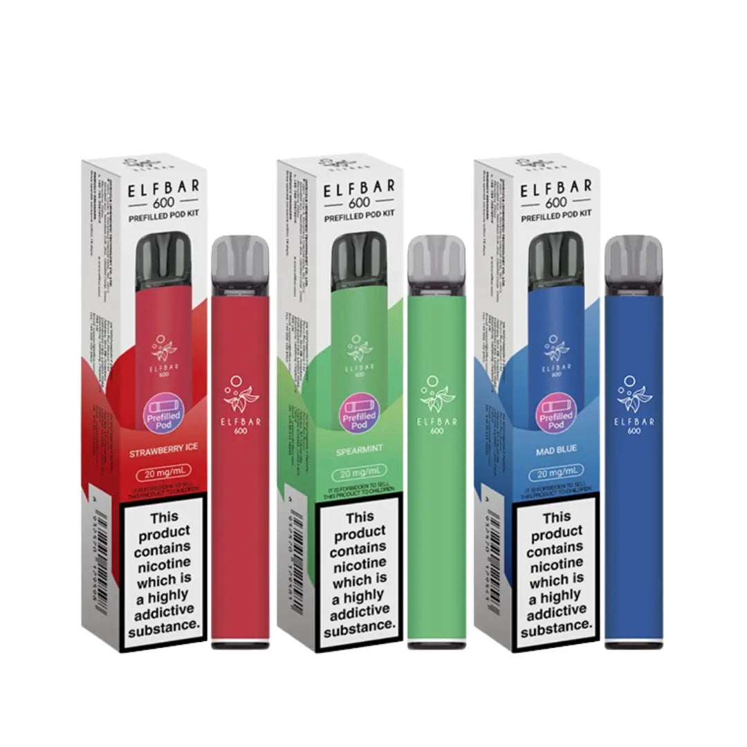 Elf Bar 600 Pre Filled Pod Kit (Pack 0f 10)